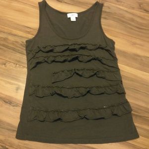 Ann Taylor LOFT ruffle tank